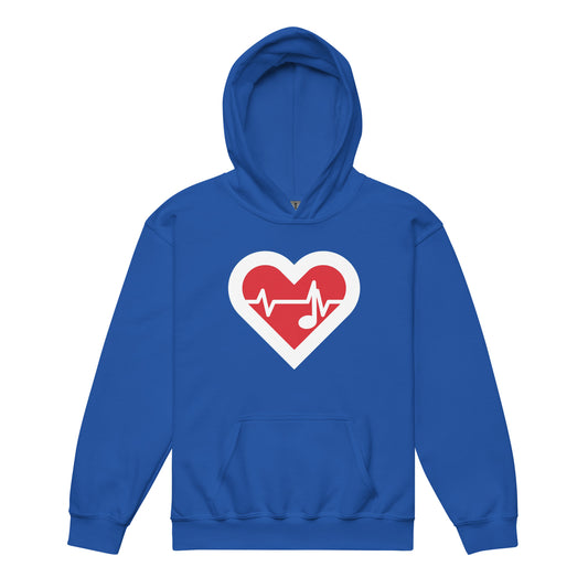 Embrace Love: Heartbeat Kids Heavy Blend Hoodie